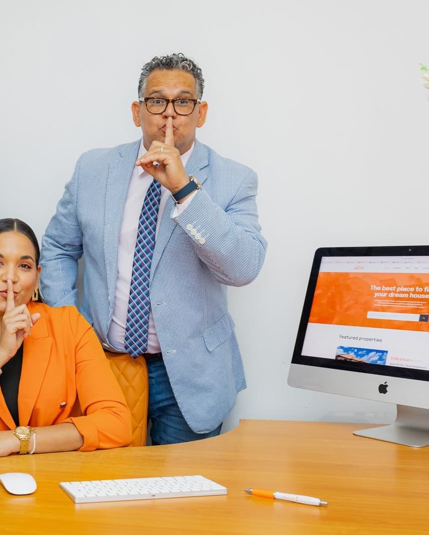 The Objective Realty team keeping a silent listing confidential